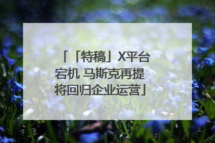 「特稿」X平台宕机 马斯克再提将回归企业运营