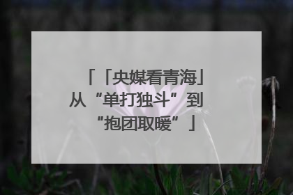 「央媒看青海」从“单打独斗”到“抱团取暖”