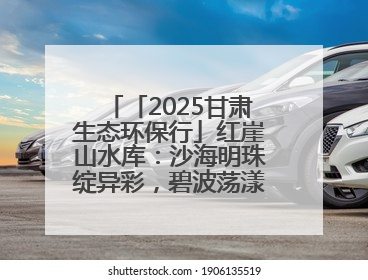 「2025甘肃生态环保行」红崖山水库：沙海明珠绽异彩，碧波荡漾润绿洲