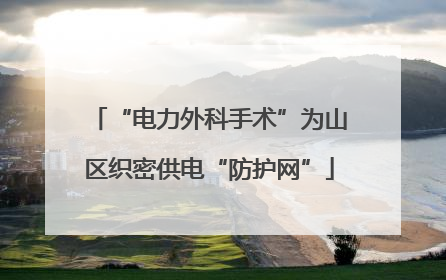 “电力外科手术”为山区织密供电“防护网”