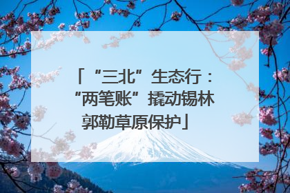 “三北”生态行：“两笔账”撬动锡林郭勒草原保护