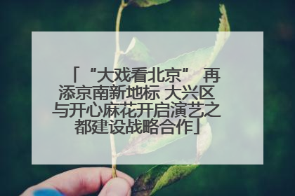 “大戏看北京” 再添京南新地标 大兴区与开心麻花开启演艺之都建设战略合作