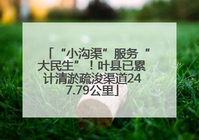 “小沟渠”服务“大民生”！叶县已累计清淤疏浚渠道247.79公里