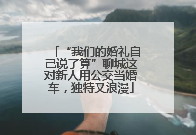 “我们的婚礼自己说了算”聊城这对新人用公交当婚车，独特又浪漫