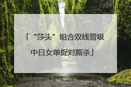 “莎头”组合双线晋级 中日女单捉对厮杀