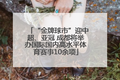 “金牌球市”迎中超、亚冠 成都将举办国际国内高水平体育赛事10余项