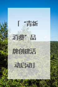 “青新消费”品牌创建活动启动