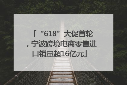 “618”大促首轮，宁波跨境电商零售进口销量超16亿元