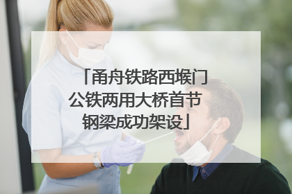 甬舟铁路西堠门公铁两用大桥首节钢梁成功架设