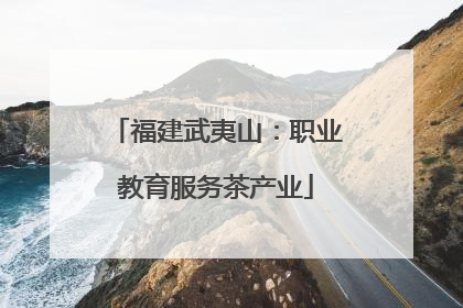 福建武夷山：职业教育服务茶产业