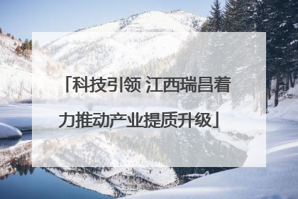 科技引领 江西瑞昌着力推动产业提质升级