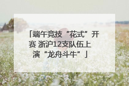 端午竞技“花式”开赛 浙沪12支队伍上演“龙舟斗牛”