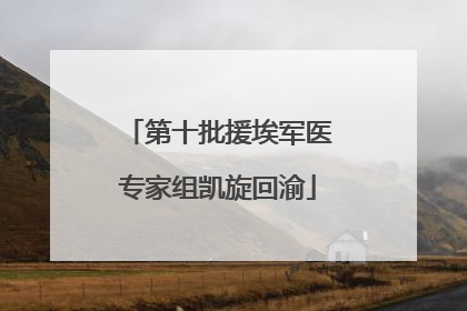 第十批援埃军医专家组凯旋回渝