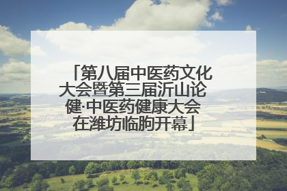 第八届中医药文化大会暨第三届沂山论健·中医药健康大会在潍坊临朐开幕