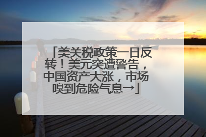 美关税政策一日反转！美元突遭警告，中国资产大涨，市场嗅到危险气息→