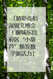 精彩亮相深圳文博会！聊城东昌府区“小葫芦”焕发数字新活力