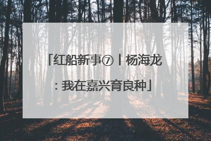 红船新事⑦丨杨海龙：我在嘉兴育良种