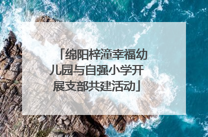 绵阳梓潼幸福幼儿园与自强小学开展支部共建活动