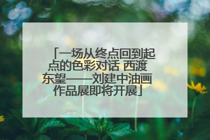 一场从终点回到起点的色彩对话 西渡东望——刘建中油画作品展即将开展