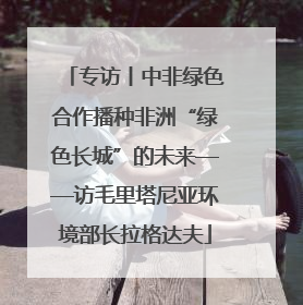 专访丨中非绿色合作播种非洲“绿色长城”的未来——访毛里塔尼亚环境部长拉格达夫