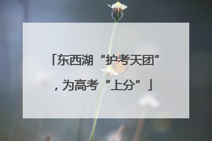 东西湖“护考天团”，为高考“上分”