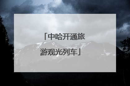 中哈开通旅游观光列车