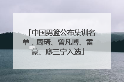 中国男篮公布集训名单，周琦、曾凡博、雷蒙、廖三宁入选