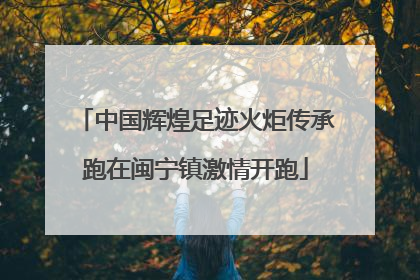 中国辉煌足迹火炬传承跑在闽宁镇激情开跑