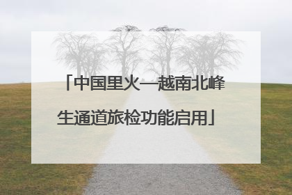 中国里火—越南北峰生通道旅检功能启用