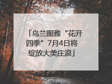 乌兰图雅“花开四季”7月4日将绽放大美庄浪
