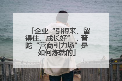 企业“引得来、留得住、成长好”，普陀“营商引力场”是如何炼就的