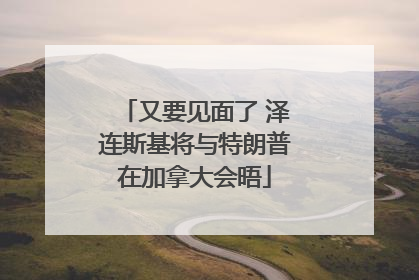 又要见面了 泽连斯基将与特朗普在加拿大会晤