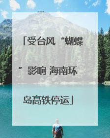 受台风“蝴蝶”影响 海南环岛高铁停运
