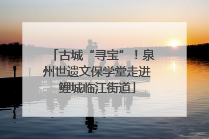 古城“寻宝”！泉州世遗文保学堂走进鲤城临江街道