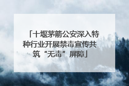 十堰茅箭公安深入特种行业开展禁毒宣传共筑“无毒”屏障