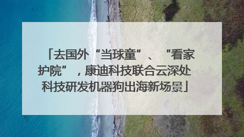去国外“当球童”、“看家护院”，康迪科技联合云深处科技研发机器狗出海新场景