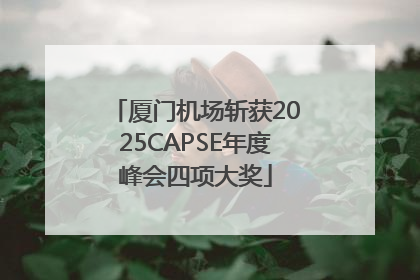 厦门机场斩获2025CAPSE年度峰会四项大奖