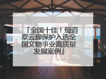 全国十佳！蜀道翠云廊保护入选全国文物事业高质量发展案例