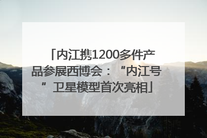 内江携1200多件产品参展西博会：“内江号”卫星模型首次亮相