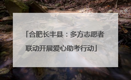 合肥长丰县：多方志愿者联动开展爱心助考行动