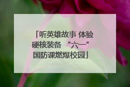 听英雄故事 体验硬核装备 “六一”国防课燃爆校园