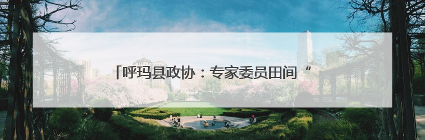 呼玛县政协：专家委员田间“把脉” 科学施策护航春耕