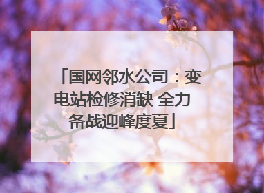 国网邻水公司：变电站检修消缺 全力备战迎峰度夏