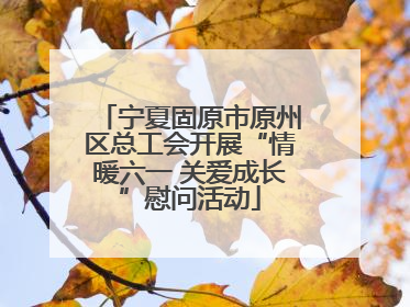宁夏固原市原州区总工会开展“情暖六一 关爱成长”慰问活动