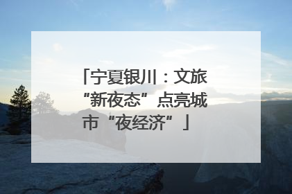 宁夏银川：文旅“新夜态”点亮城市“夜经济”