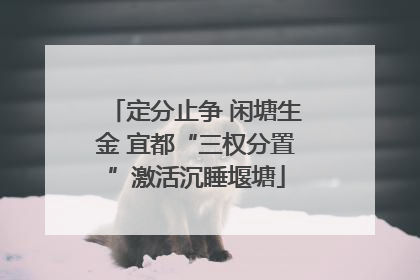 定分止争 闲塘生金 宜都“三权分置”激活沉睡堰塘