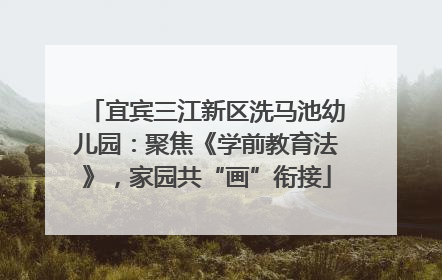 宜宾三江新区洗马池幼儿园：聚焦《学前教育法》，家园共“画”衔接