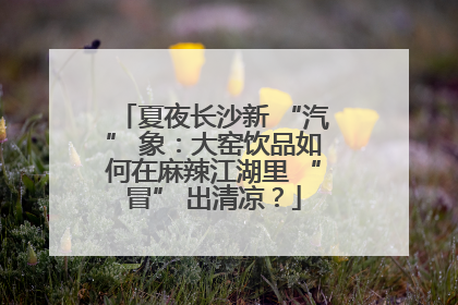 夏夜长沙新 “汽” 象：大窑饮品如何在麻辣江湖里 “冒” 出清凉？