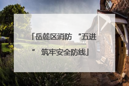 岳麓区消防 “五进” 筑牢安全防线