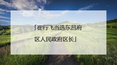 崔行飞当选东昌府区人民政府区长